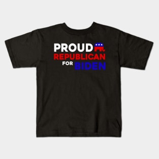 Proud Republican For Biden Kids T-Shirt